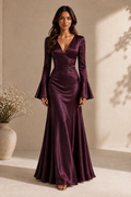 The Silk Dress – Plum